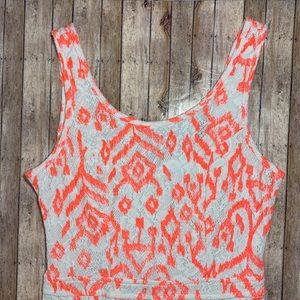 Bethany Mota Pink and White printed dress